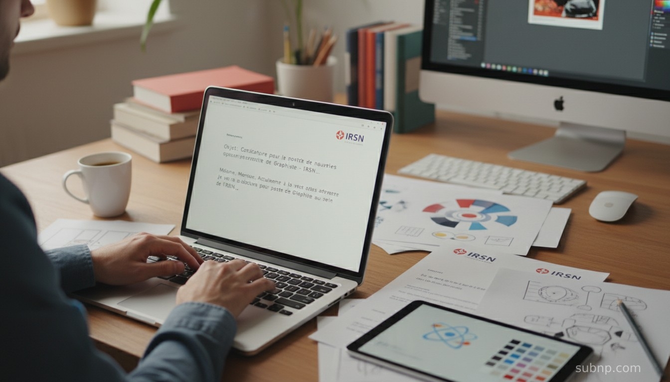 Lettre motivation Graphiste chez IRSN